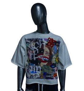 เสื้อยืดผู้ชายผ้าใยไผ่100% ล่าสุด OEM OEM โลโก้และป้าย300GSM ผ้าเฟรนช์เทอร์รี่ - Product Image 1