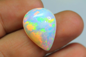 Impresionante PIEDRA DE cabujón de ópalo etíopa-Welo brillante Arco Iris llamativo ópalo pera gemas sueltas piedras preciosas de ópalo etíope - Product Image 5