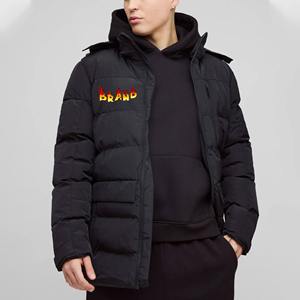 High Quality <b>Warm</b> puffer <b>jacket</b> for mens Casual Winter wear custom Embroidered logo <b>Waterproof</b> Puffer winter <b>Jacket</b> for Men - Product Image 4