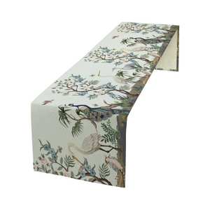 Gran oferta, manteles de comedor de algodón puro 100%, bordado Floral personalizado, hermoso diseño lavable - Product Image 6