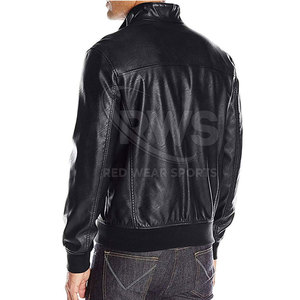 Chaquetas de cuero con estilo para hombre Chaquetas casuales de cuero genuino suave para hombres disponibles para venta en línea - Product Image 2