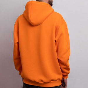 Ropa de calle para hombre, sudaderas con capucha naranja de gran tamaño, Jersey de algodón, sudadera de peso pesado, ajuste holgado, moda informal, manga larga - Product Image 2