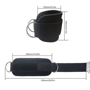 Correa de cuero para gimnasio profesional de alta calidad para Fitness, correa de tobillo de cuero para levantamiento de pesas, Material Original 100% - Product Image 2