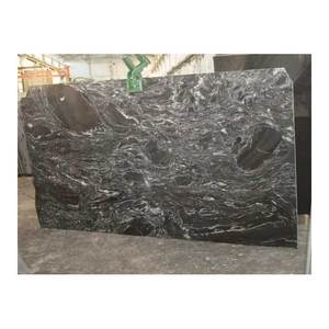 แผ่นหินแกรนิตสีดำสีเงินสุดหรูดีไซน์ทันสมัยสำหรับวิลล่าและโรงแรมสำหรับห้องครัวและห้องน้ำพื้นขัดพื้นผิว - Product Image 2