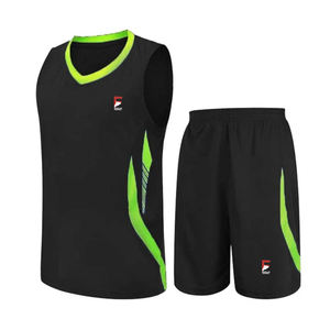 Ensemble de vêtements de sport de basket-ball unisexe à logo personnalisable XS XXS Maillots courts en polyester pour adultes adolescents Sublimation - Product Image 1
