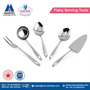 Venta al por mayor de fabricación de fábrica de acero inoxidable Lara servir Cocina Esencial cocina y servir utensilios herramientas - Product Image 3