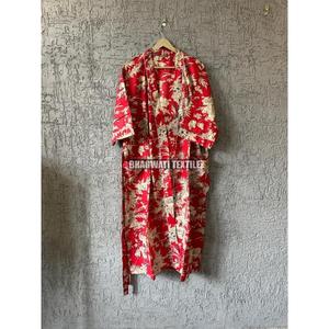 Kimono de algodón orgánico 100%, ropa de dormir ligera de verano para mujer, bata suave de diseño único para playa o cama - Product Image 6