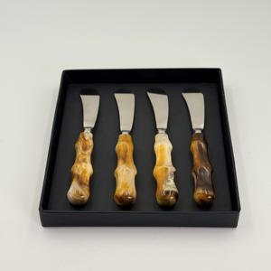 Cuchillo para Mantequilla con Plato para Mantequilla, Cuchillo Esparcidor de Acero Inoxidable con Mango de Resina, Juego de 4, de R B Overseas al Precio Más Bajo en India - Product Image 5