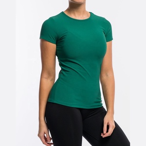 T-shirt pour femme, vêtement de gym, fitness, vente en gros, été, marque, 2020 - Product Image 2