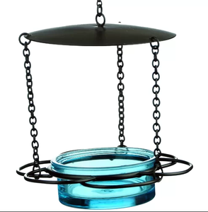 Style rustique extérieur XL mangeoire à oiseaux plateau automatique grande capacité balcon nichoir eau moderne XL stockage des aliments suspendu - Product Image 2