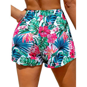 Premium Quality With Own Logo Comfortable Made In Pakistan Tropical Floral Print Drawstring Beach <b>Shorts</b> BY AMAZING INDUSTRIES - Product Image 2