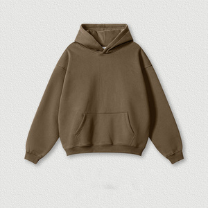 Casual con capucha de peso pesado de gran tamaño Sudadera con capucha Carta Logo Puff Impresión Sudaderas con capucha personalizadas para hombres - Product Image 1