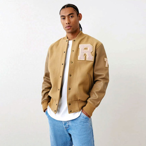 แจ็กเก็ตเบสบอลแขนยาวถักนิตติ้งใช้ได้ทั้งชายและหญิงเสื้อแขนยาวปักลายสำหรับฤดูหนาว - Product Image 3