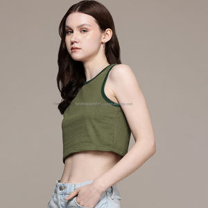 Nardon Apparel Camiseta recortada de gran tamaño Mujer Loose Fit Drop Shoulder Manga corta - Product Image 4