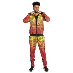 Chándal de gimnasio negro de equipo impreso ajustado a la moda personalizado para chándal personalizado chándal para Hombre Ropa Deportiva de poliéster - Product Image 2