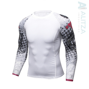 Camisas de natación de Fitness Jiu Jitsu para hombre, camisas de manga larga estampadas, de alta calidad, Bjj Rashguard, venta al por mayor con personalización - Product Image 4