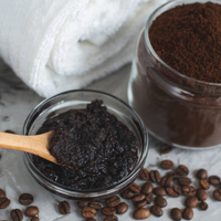 Body Scrub Made From Natural Ingredients (Coffee + Tea + Salt + Sugar Etc.)