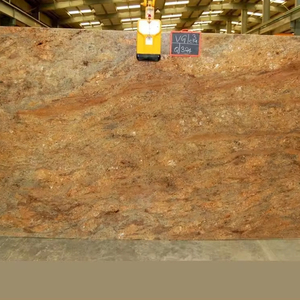 Vyara Granito Dorado Diseño Moderno Estilo Pulido Gran Superficie Losa Acabado - Product Image 2