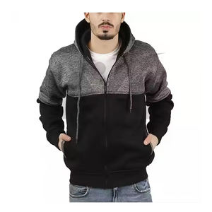 Mode hommes à capuche pull décontracté sweat à manches longues Streetwear polaire doublé vêtements d'hiver chauds avec capuche à cordon - Product Image 1