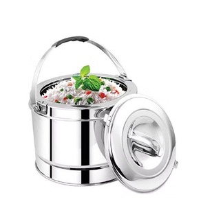 Vente d'usine, prix bas, marmite en acier inoxydable de 12 litres, grand réchaud alimentaire, casserole, pot à soupe en métal de haute qualité - Product Image 1