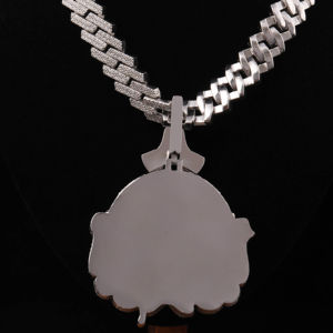 B4T personalizado en forma de moissanita diamante Hip Hop colgante cadena 925 plata esterlina personalizado más tarde colgante Hip Hop cadena - Product Image 4