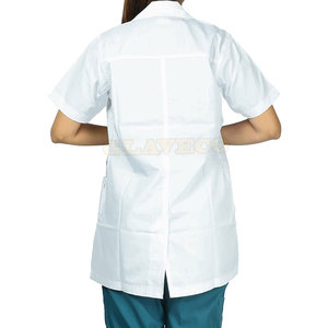 Bata de laboratorio profesional unisex hecha a medida con uniformes hospitalarios de último diseño de alta calidad - Product Image 3