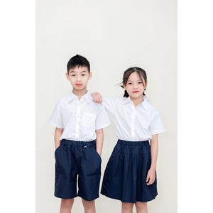 Camisa de Uniforme Escolar para Niños de FMF, Poliéster Resistente, Absorbente de Sudor, para Niños y Niñas - Product Image 1