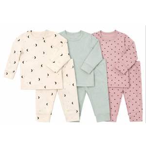 JALBEBE Unisex <b>Baby</b> Loungewear <b>Set</b> 2pcs Long Sleeve Soft Cotton Infant Pajama Top and Pants Home Wear Wholesale - Product Image 1