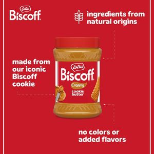 โลตัส บิสคอฟ - ครีมทาขนมปังรสคุกกี้ - เนื้อครีม - ปราศจาก GMO - สำหรับคนทานวีแกน - 56.4 ออนซ์ (แพ็ค 4 ชิ้น) - Product Image 3