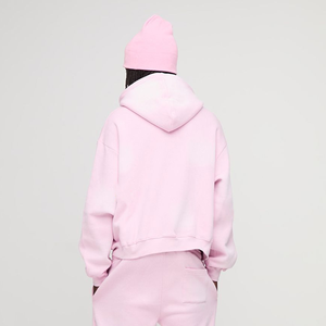 Alta calidad 100% algodón 400Gsm hombres Sun Fade Wash Zipper Hoodies Custom Screen Printed Logo Baggy Hoodie para hombres - Product Image 3