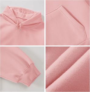 Sudaderas con Capucha Estilo Boho Vintage para Mujer, 100% Algodón Ecológico, con Insignia Personalizable de Cuero GK - Product Image 4