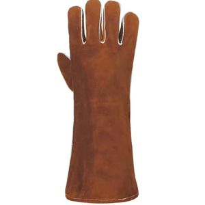 Soudure industrielle du cuir Gants de soudage renforcés en cuir à manches longues de 16 "Fonction Gants en cuir de sécurité industrielle anti-chaleur - Product Image 2