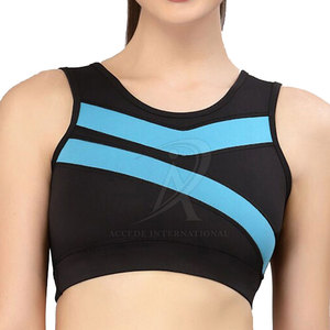 Sujetador de gimnasio transpirable para mujer Diseño único Sujetador de gimnasio para mujer Sujetador de gimnasio de secado rápido para mujer Hecho en Pakistán - Product Image 1
