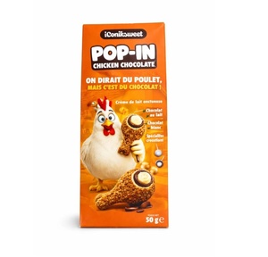 ICONIK Chicken Chocolate Sweet Pop-In 50g Bouchées de chocolat croustillantes en forme amusante pour enfants, vente en gros - Product Image 6