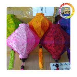 Linterna de seda hecha a mano de Vietnam | Linterna tradicional plegable y colorida - Product Image 4