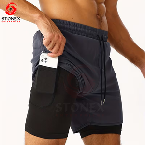 Mens High-Performance Gym Shorts <b>Drawstring</b> Closure Quick-Dry Breathable Plus Size Available for Fitness Running Training - Product Image 4