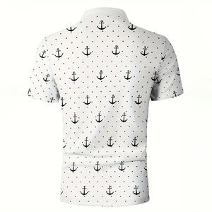 Chemises polo pour hommes, service OEM 2026, 100% coton, manches courtes, anti-plis, lavables - Product Image 2