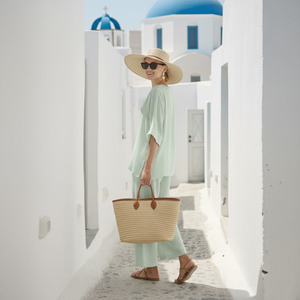 Conjunto de Lino Ecológico de Dos Piezas Extra Grande Personalizado para Mujer - Product Image 2