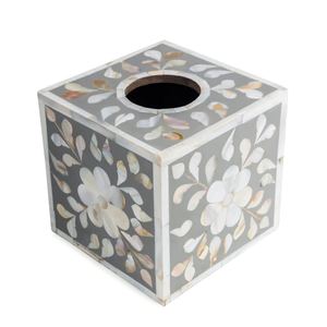 Wedding Event <b>Table</b> Decoration Handicrafts Mother of Pearl Tissue Box For Hotels Home and Restaurants Use Napkin Holder - Product Image 3