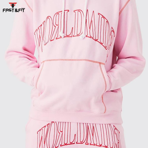 Vente en gros de vêtements de fitness pour hommes, survêtements respirants avec logo personnalisé, vêtements de jogging pour entraînement de couleur contrastée - Product Image 4