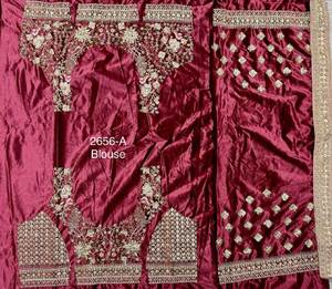 Vêtements de soirée Lehenga Choli avec broderie de fil - Product Image 6