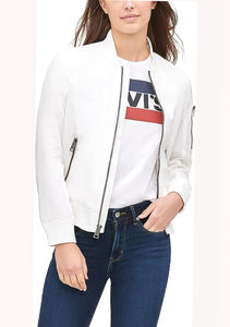 Nuevo estilo, venta al por mayor, chaqueta Varsity de satén personalizada 2024 para damas, chaqueta Varsity de satén recortada transpirable de talla grande para mujer - Product Image 4