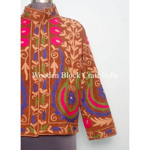 All Festivals Cotrise Jacket Hand-<b>stitched</b> boho Style Embroidery Boho Festival Coat Vintage Casual Vacation Beach and party Wear - Product Image 2