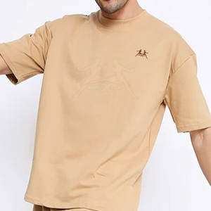 Vente chaude T-shirt surdimensionné Vente en ligne Hommes T-shirt de haute qualité Chemise fabriquée en usine T-shirts surdimensionnés en coton - Product Image 3