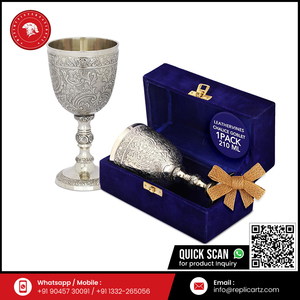 ถ้วยโลหะสลักลายโบราณสไตล์ราชวงศ์ |   แก้วตกแต่งลายยุคกลางเรอเนซองส์ พร้อมกล่องเก็บของพรีเมียม - Product Image 6