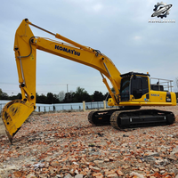 Excavatrice sur chenilles Komatsu PC450 de 45 tonnes, grande pelle minier lourde avec moteur SAA6D125E5, excavatrice de construction japonaise d'occasion