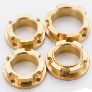 Diámetros personalizados 10mm Servicio de mecanizado de buje de brida de manga dividida de cobre y latón de alto rendimiento - Product Image 1