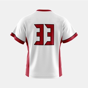 Maillot d'équipe personnalisable à col en V, avec accents graphiques sur les manches et tissu respirant anti-humidité - Product Image 4