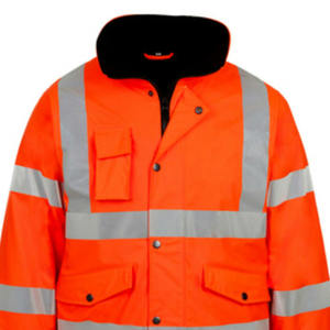 Unisex <b>Polyester</b> Construction Jackets Winter Road Safety Custom Logo Printed Zipper Breathable Multiple Pockets Stand Patchwork - Product Image 3
