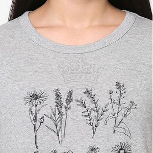Alto fabricante hecho en el mejor material Ropa de calle Camiseta de mujer de gran tamaño de moda - Product Image 6